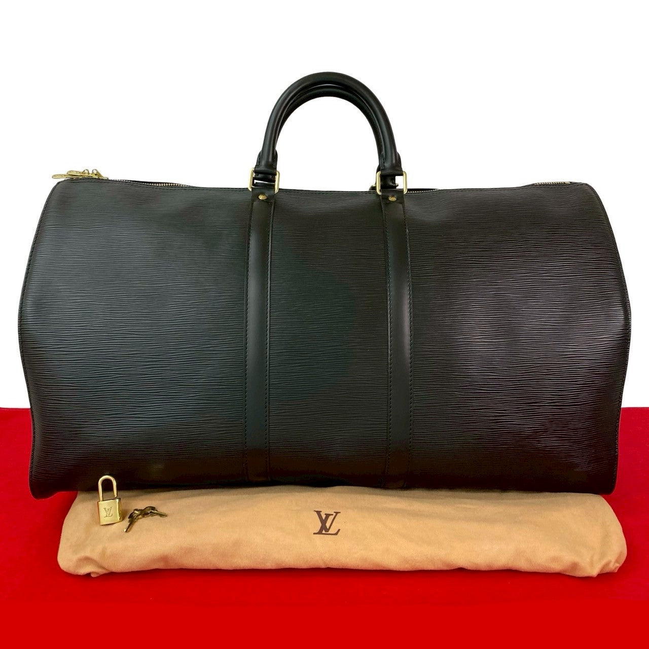 Louis Vuitton ボストンバッグ 中型 保存袋付き LOUIS VUITTON ボストンバッグ レディース 【古着】【中古】【送料無料