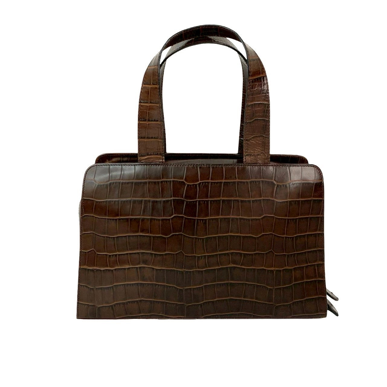 る*る様 未使用　イヴサンローラン　ロゴ金具　ダークブラウン　ハンドバッグ　長期 YVES SAINT LAURENT イヴ サンローラン (Vintage) ハンドバッグ – Trip