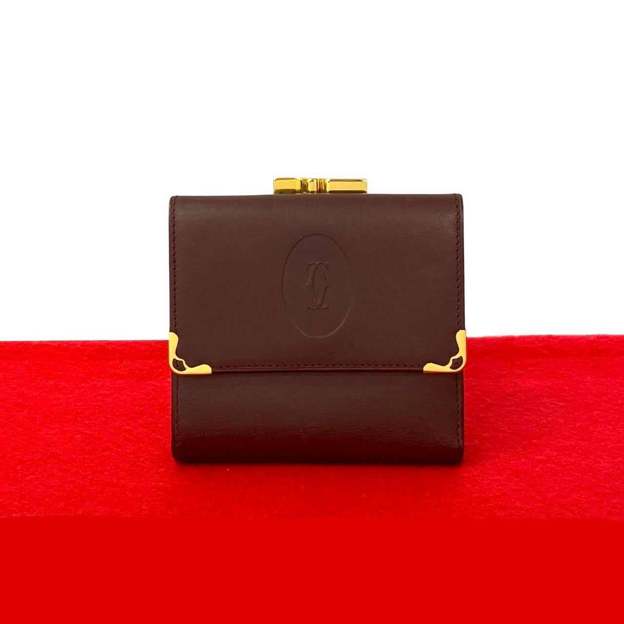 【未使用】ビンテージ カルティエ 三つ折り財布 CARTIER カルティエ (Vintage) 三つ折り財布 – Trip