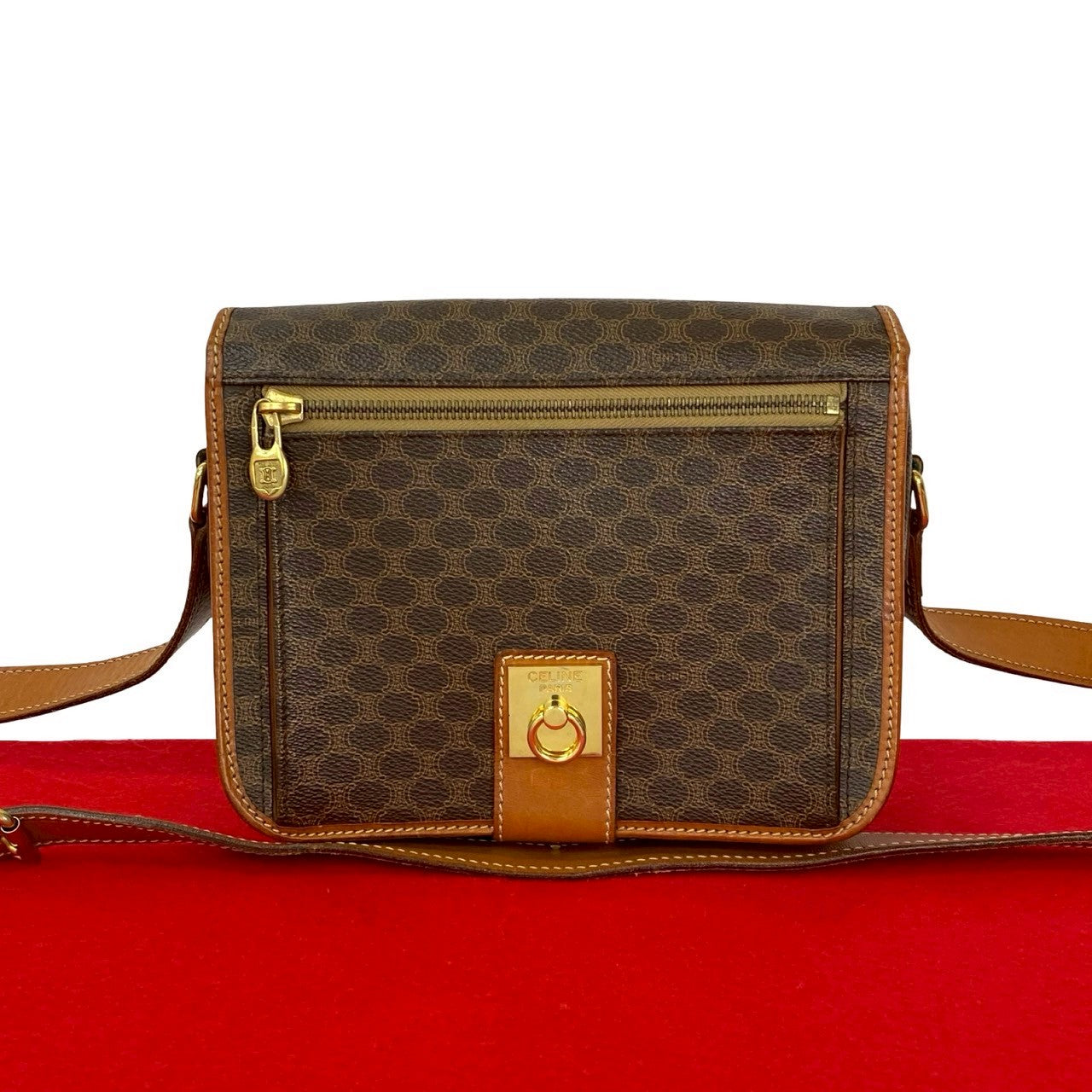 セリーヌ　ショルダーバッグ 中古・古着通販】CELINE (セリーヌ) ショルダーバッグ ブラック