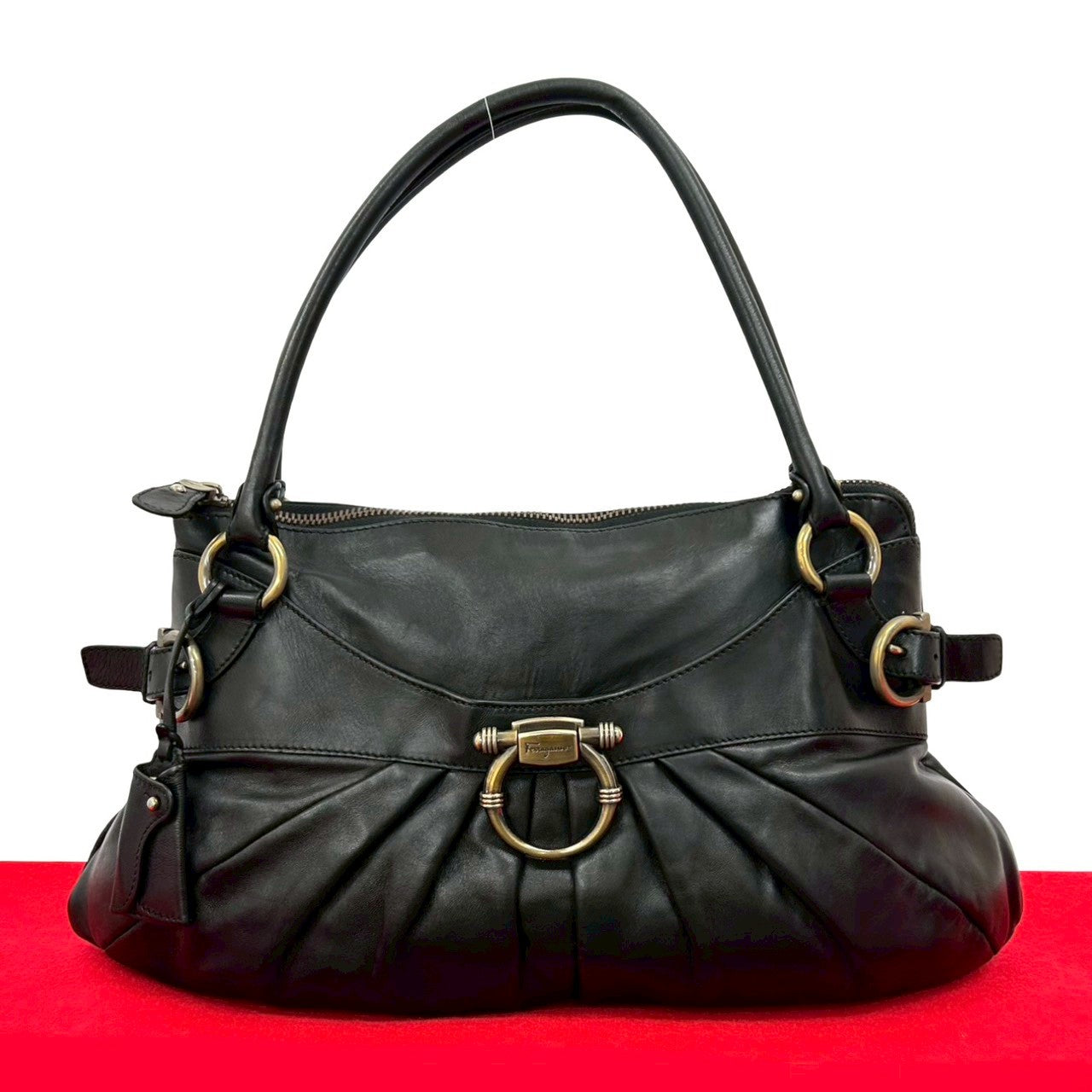 フェラガモ ブルゾン ヴィンテージ vintage SALVATORE FERRAGAMO black