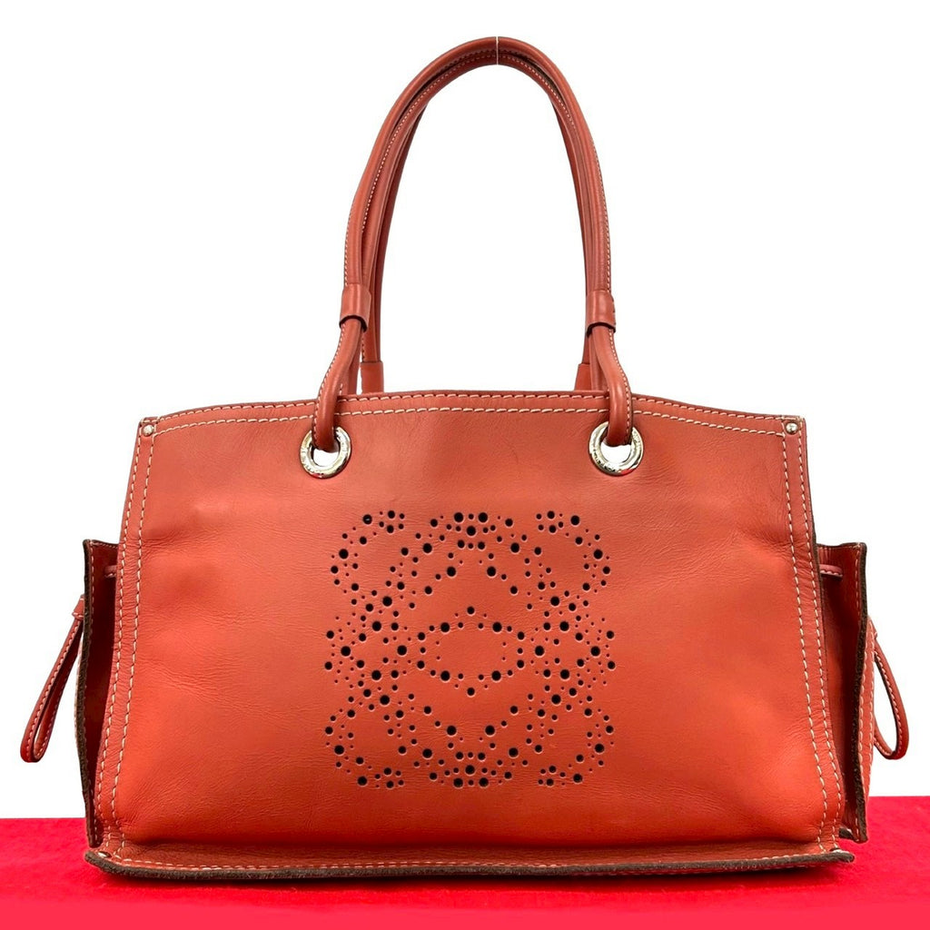 美品　LOEWE(ロエベ)　赤　ハンドバッグ パーティーバッグ 中古・古着通販】LOEWE (ロエベ) ハンドバッグ ワインレッド｜ブランド