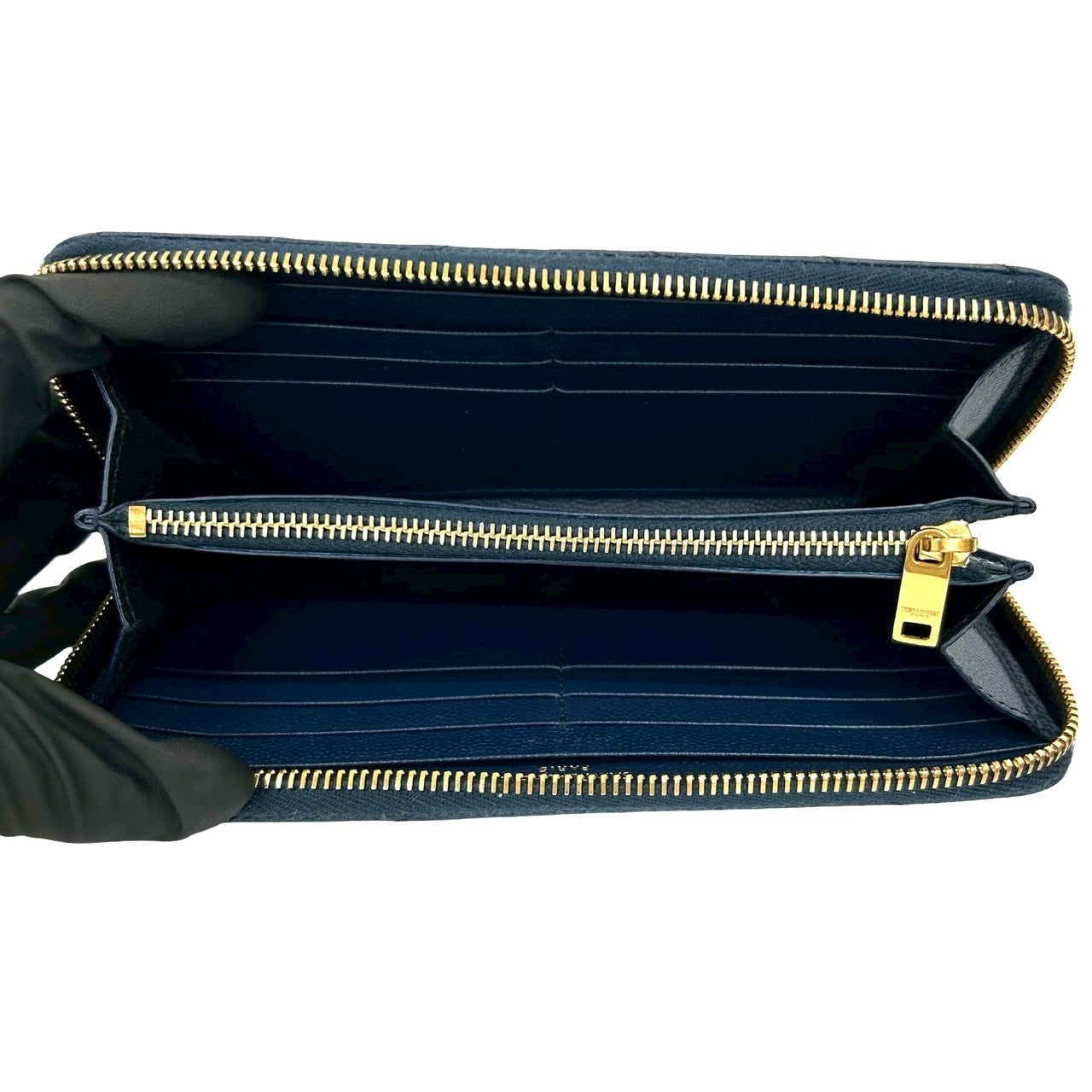 SAINT LAURENT ネイビー 長財布 SAINT LAURENT PARIS サンローランパリ 長財布 – Trip