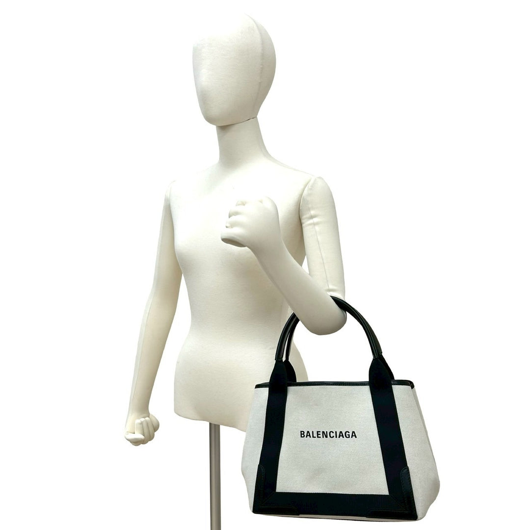 Tote bag Balenciaga navy cabas S
