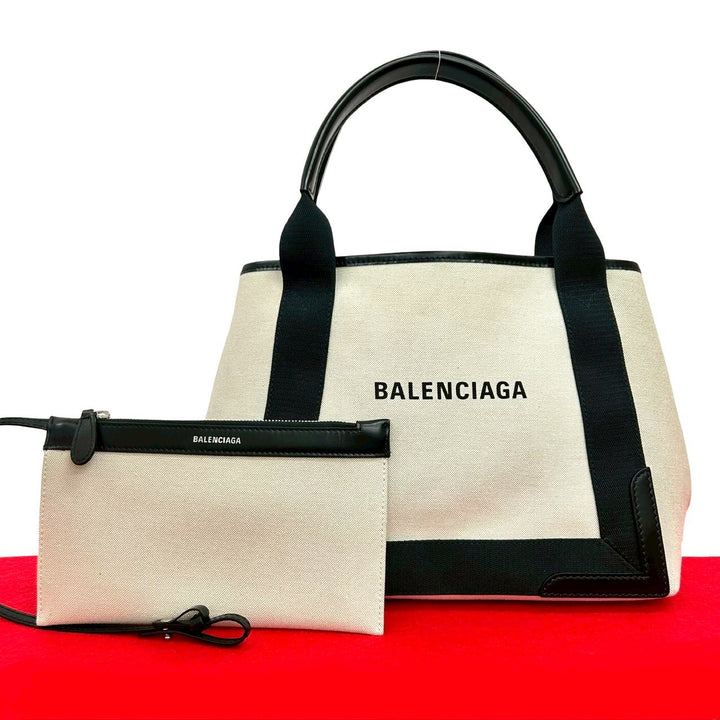 Tote bag Balenciaga navy cabas S