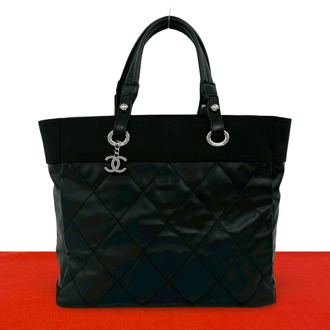 シャネル CHANEL パリビアリッツ　ショルダー　黒　ブラック CHANEL シャネル パリビアリッツ MM トートバッグ – Trip