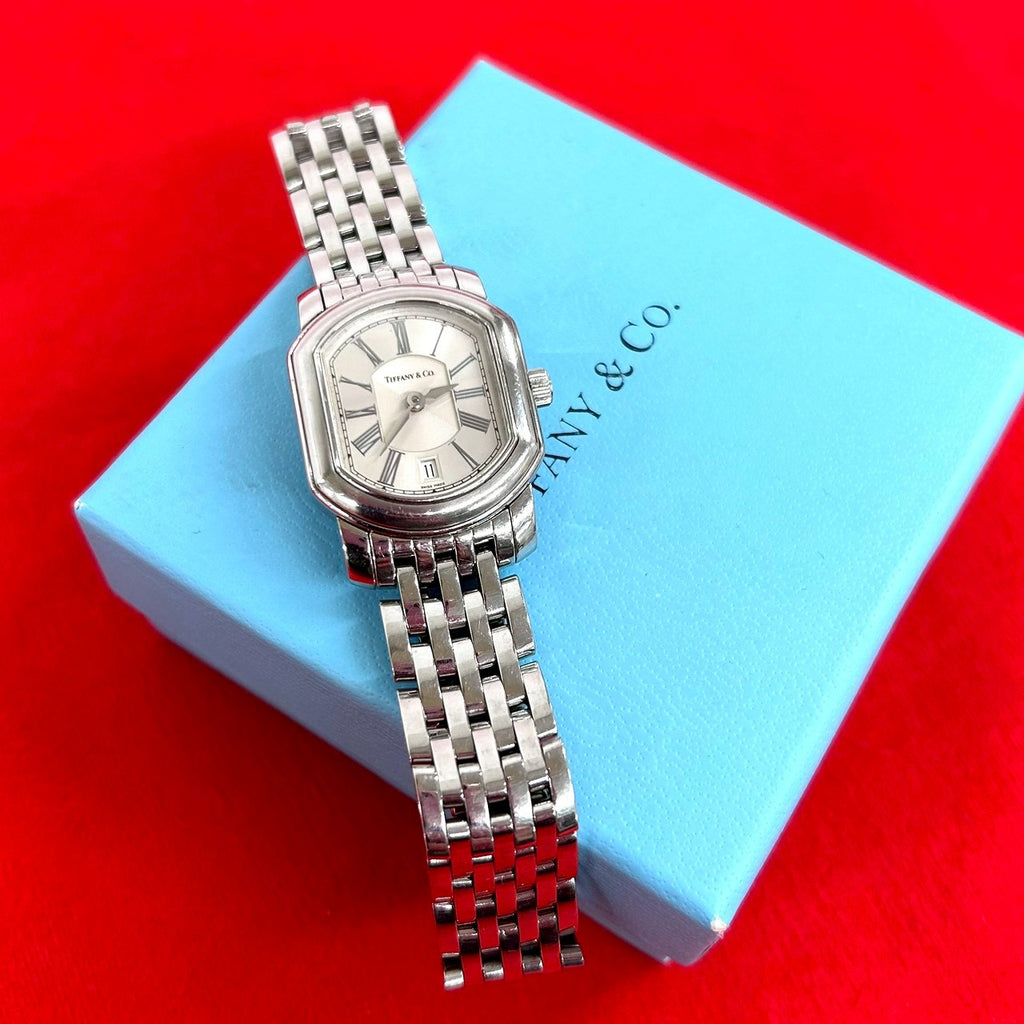 さ*ら様 Tiffany & Co. シルバー アナログ 腕時計マーククーペ TIFFANY&Co. ティファニー (Vintage) マーククーペ 腕時計 – Trip