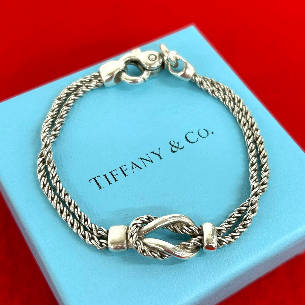 TIFFANY&Co. ティファニー ダブルロープ センターノット ブレスレット