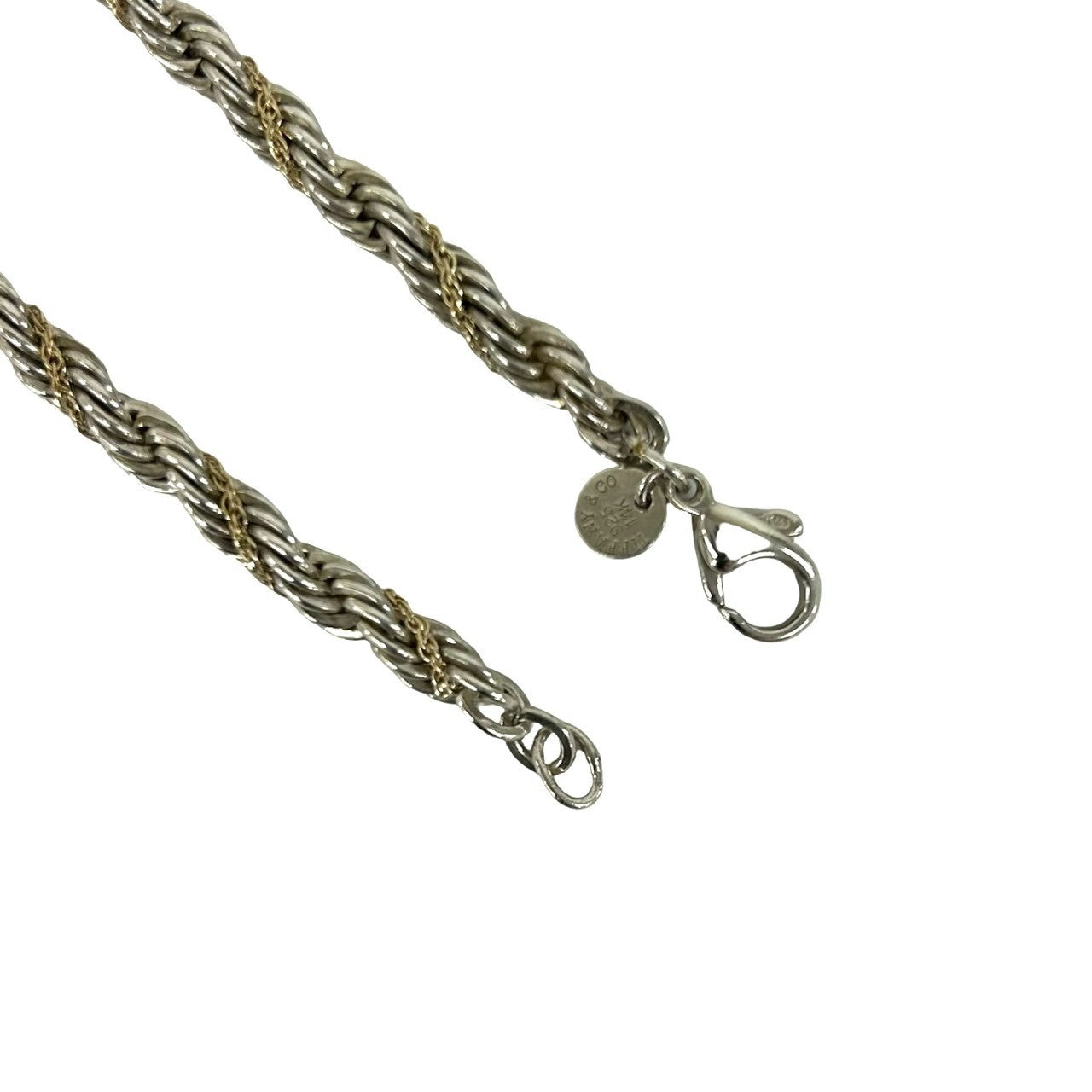 Tiffany & OO ロープツイン チェーン ネックレス TIFFANY&Co. ティファニー (Vintage) ツイストロープ チェーン