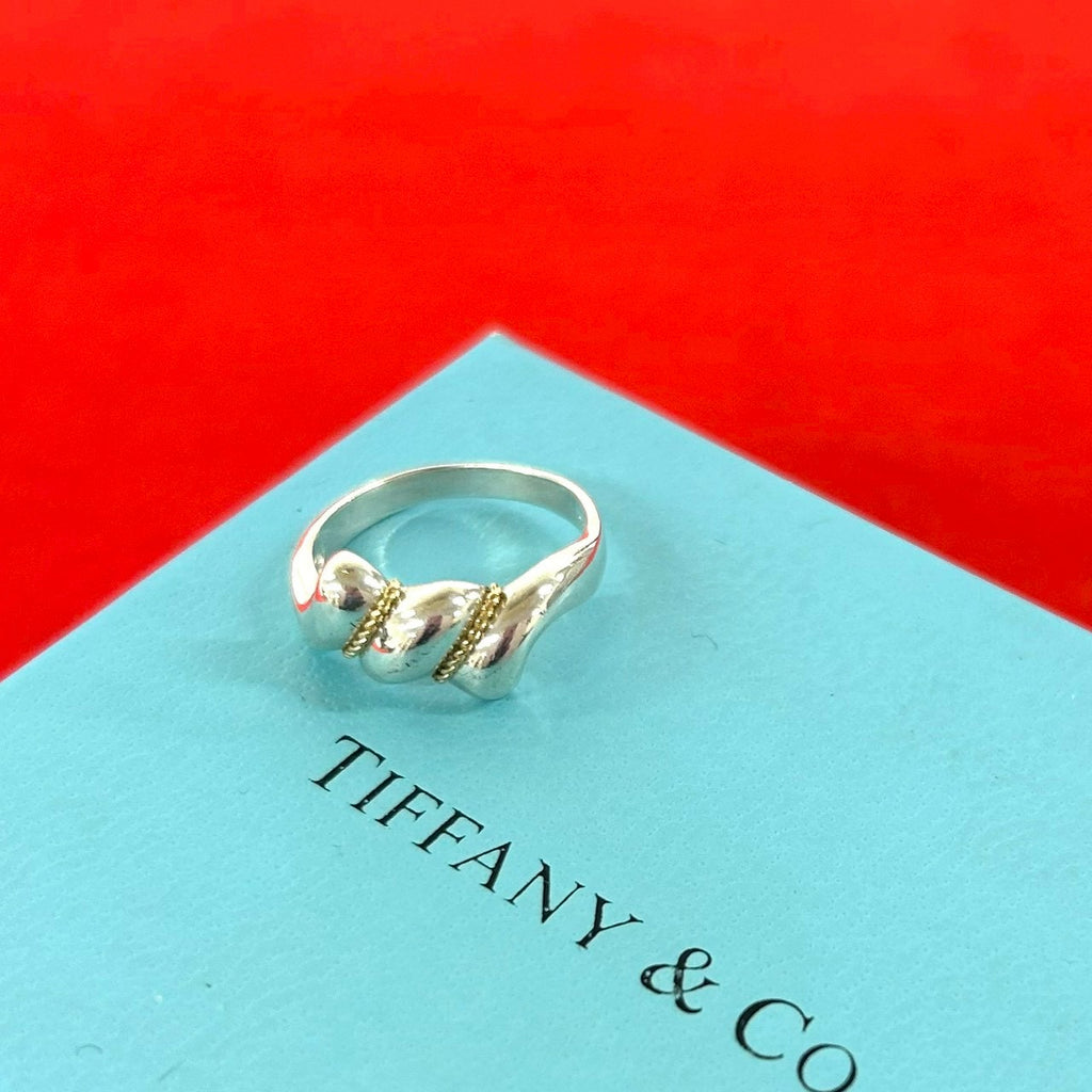 TIFFANY&Co. ティファニー (Vintage) ツイスト リング 指輪 925 K18