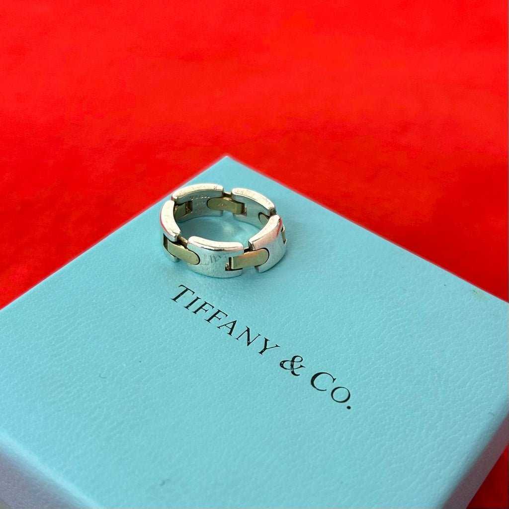 TIFFANY&Co. ティファニー (Vintage) Hリンク コンビ リング 指輪 925