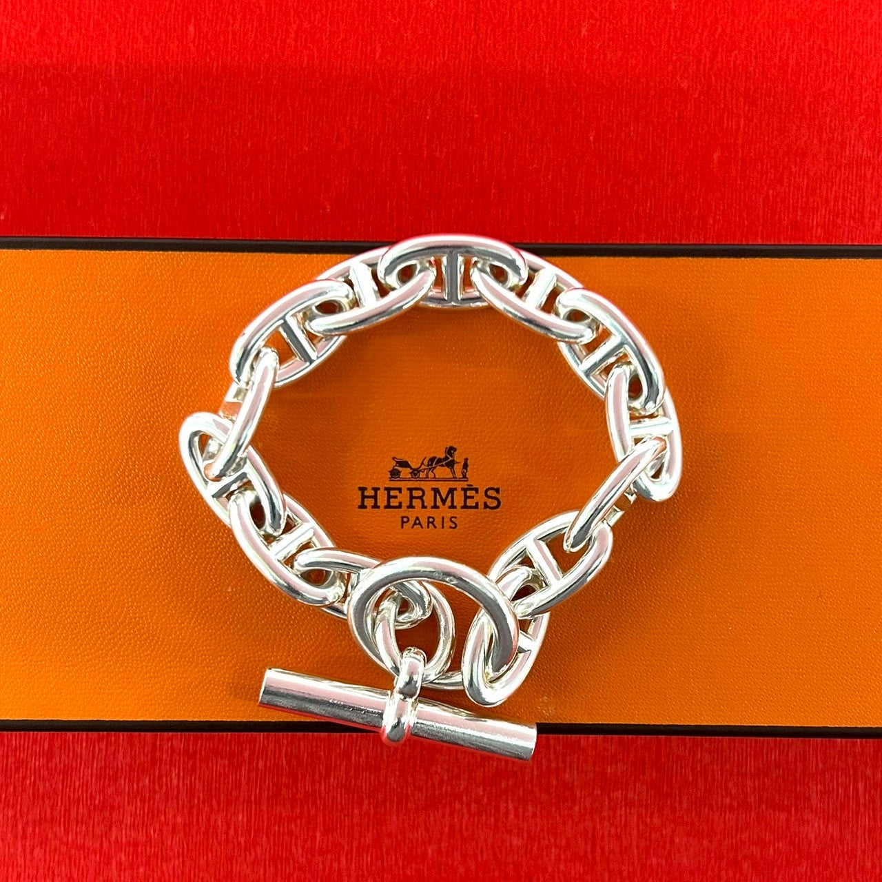r*様 【金額交渉有】エルメス シェーヌダンクル ブレスレット GM 13コマ HERMES エルメス シェーヌダンクル GM ブレスレット 13コマ – Trip