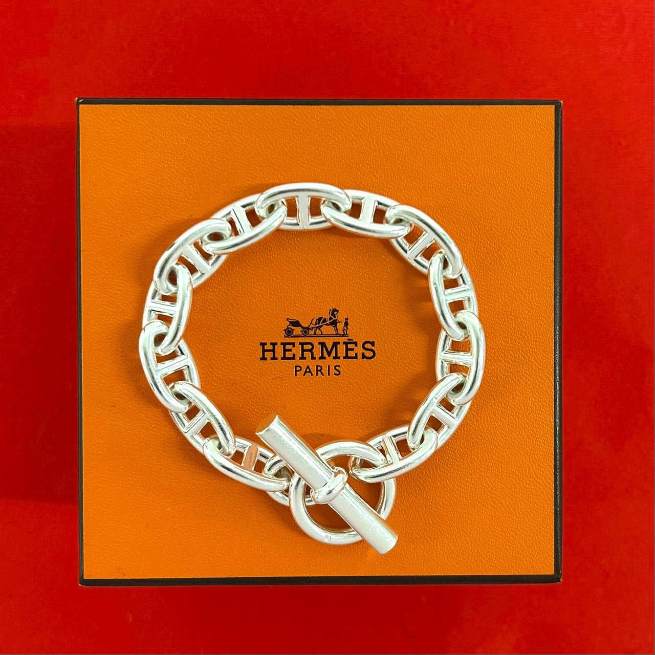 HERMES エルメス シェーヌダンクル GM ブレスレット 13コマ – Trip