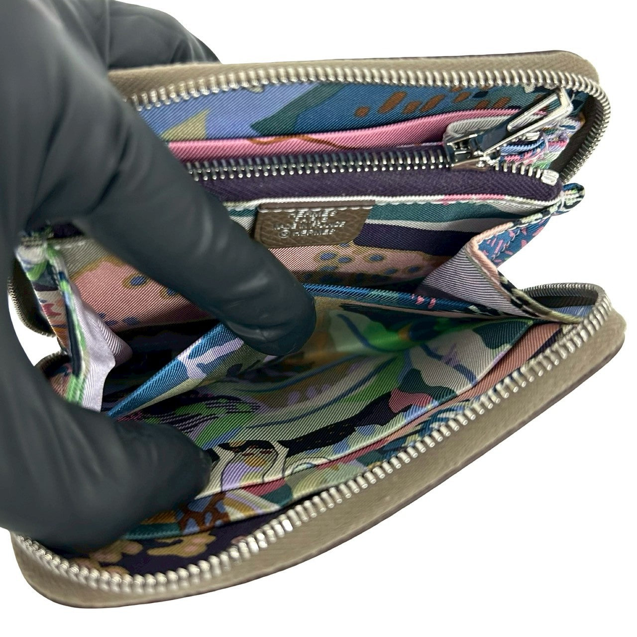HERMES エルメス アザップ シルクイン コンパクト エトゥープ コイン