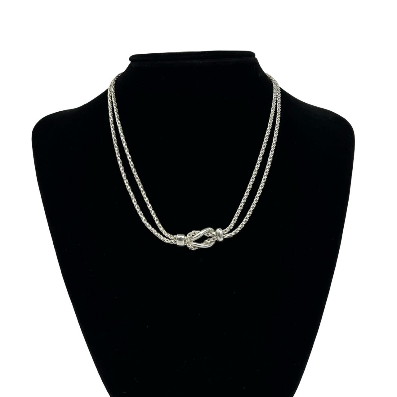 TIFFANY&Co. ティファニー ダブルロープ センターノット ネックレス – Trip