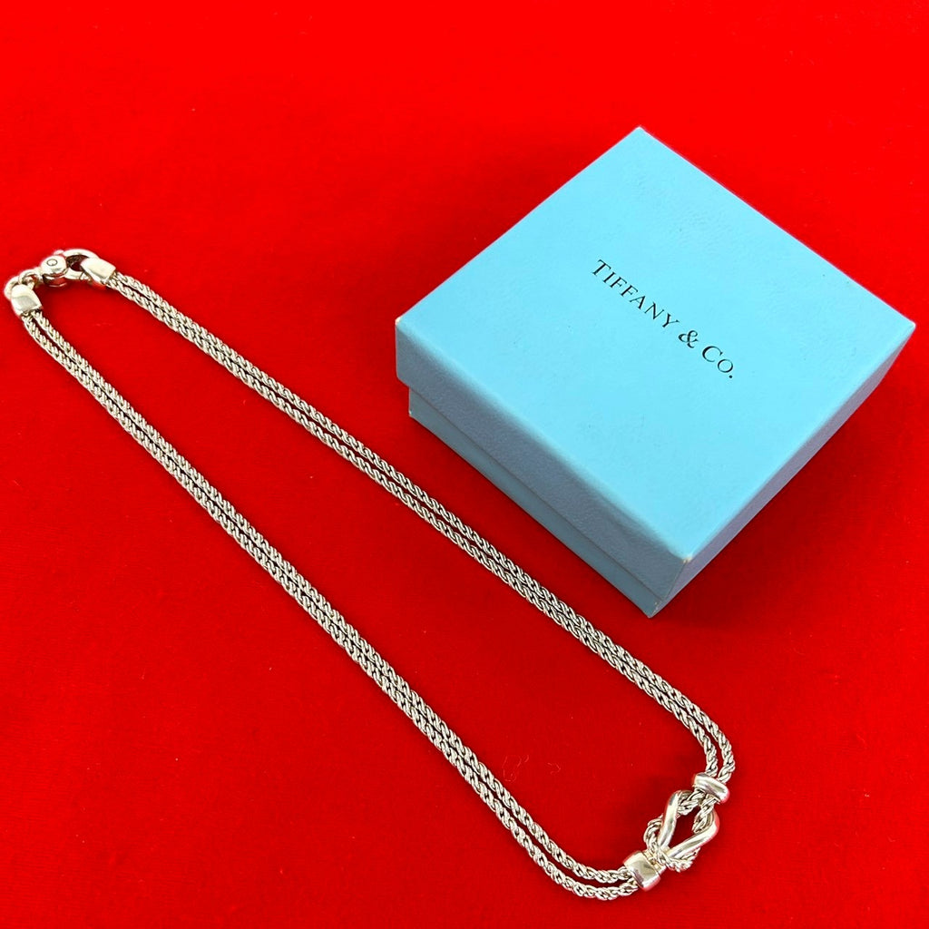 TIFFANY&Co. ティファニー ダブルロープ センターノット ネックレス – Trip