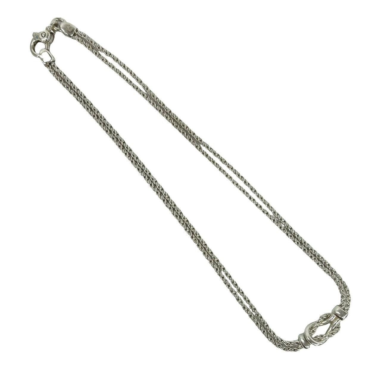 TIFFANY&Co. ティファニー ダブルロープ センターノット ネックレス – Trip