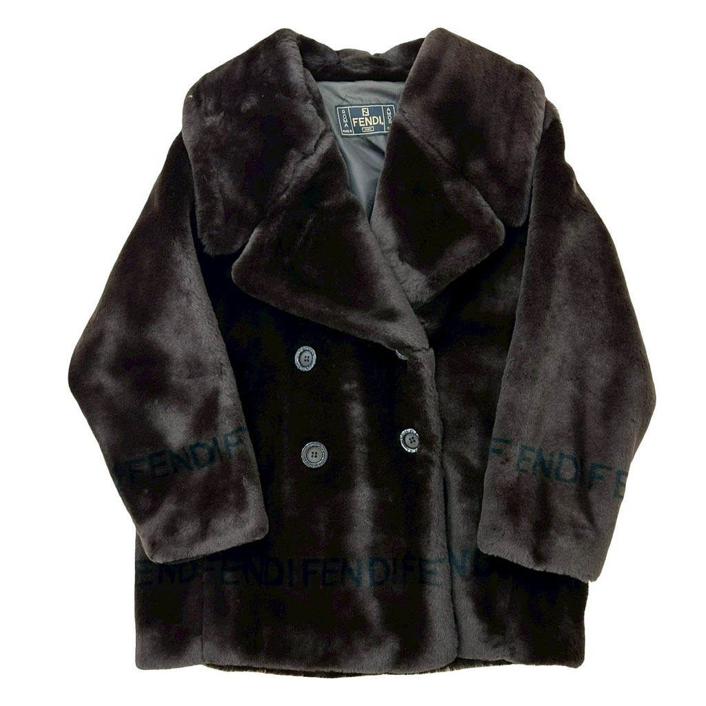 FENDI 襟ファーコート　正規品 FENDI フェンディ ファーコート – Trip