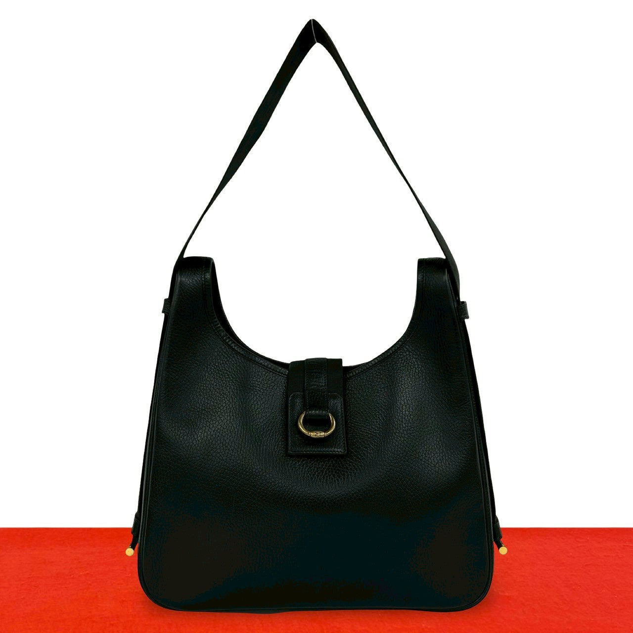 【美品】HERMES サコ トリヨン レザー ショルダーバッグ □A 刻印 HERMES エルメス (Vintage) サコ ショルダーバッグ トリヨンクレマンス