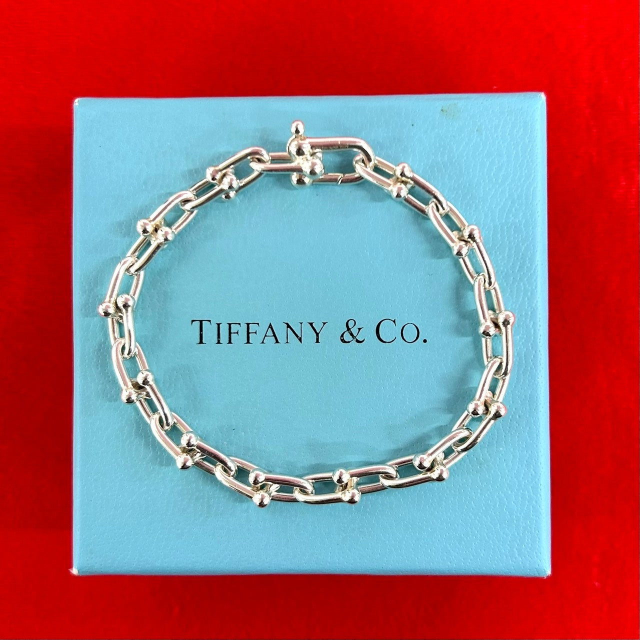 Tiffany ハードウェア スモール リンク ブレスレット 26コマ TIFFANY&Co. ティファニー ハードウェア スモールリンク ブレスレット
