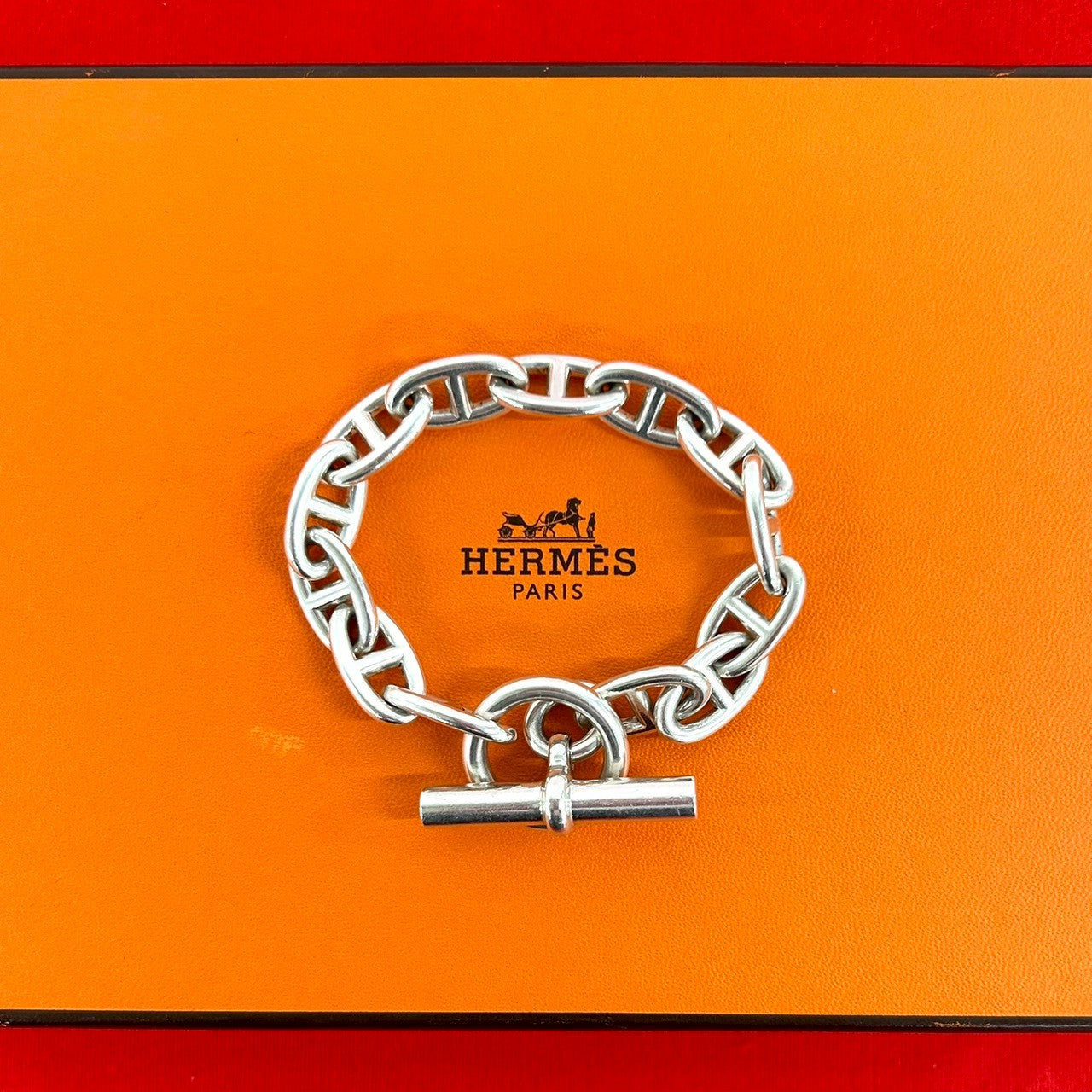 HERMES エルメス シェーヌダンクル GM 13コマ ブレスレット – Trip