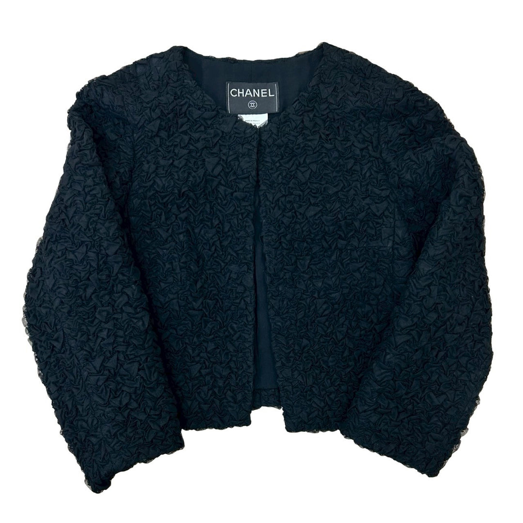 collarless jacket chanel