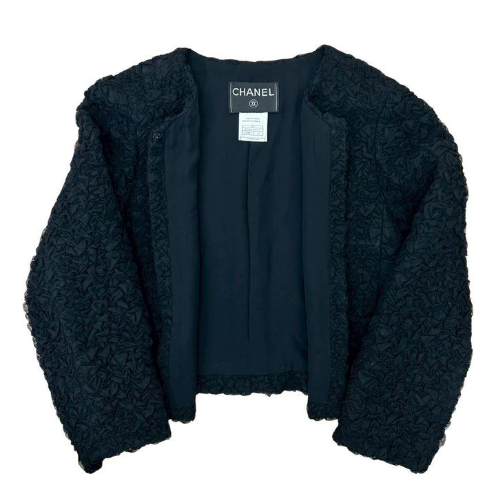 collarless jacket chanel