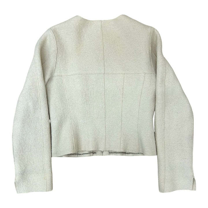 collarless jacket chanel