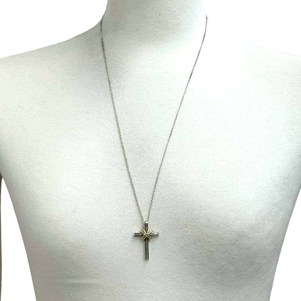 TIFFANY&Co. ティファニー (Vintage) シグネチャー クロス ネックレス