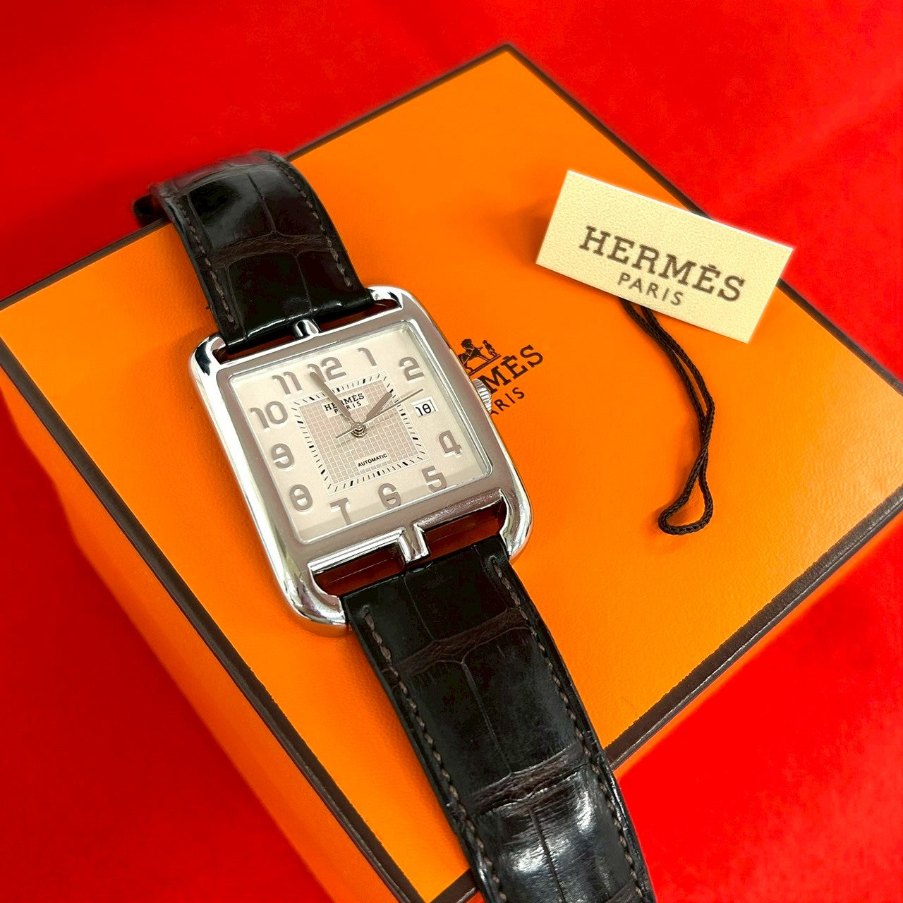 【証明書付・美品】エルメス（HERMES）ケープコッド　腕時計　アリゲーター HERMES エルメス ケープコッド 腕時計 アリゲーター – Trip