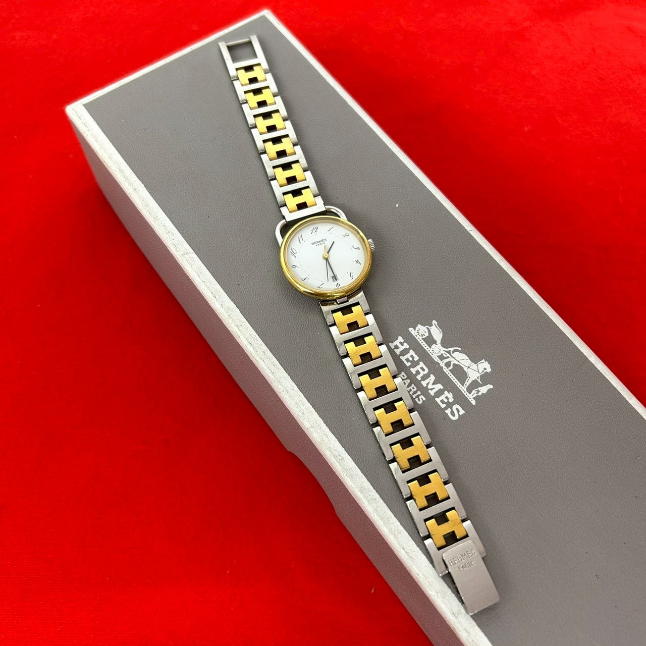 【希少】HERMES エルメス 腕時計 プロフィール レディース コンビ HERMES エルメス (Vintage) プロフィール 腕時計 – Trip