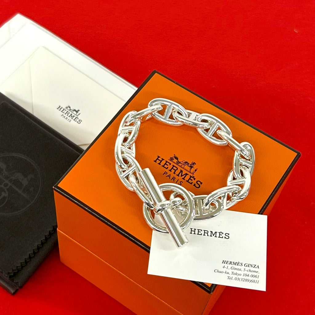 HERMES エルメス シェーヌダンクル GM 13コマ ブレスレット – Trip