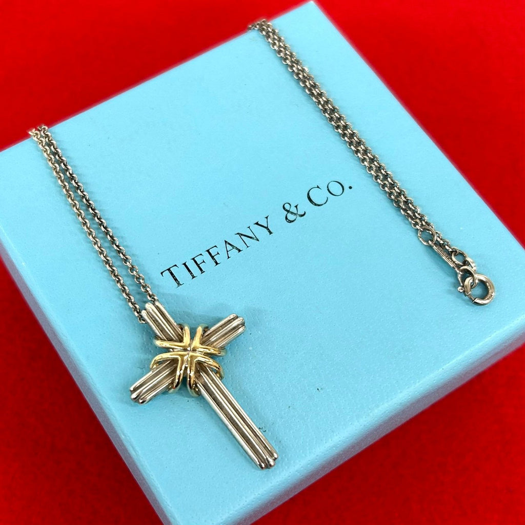 TIFFANY&Co. ティファニー (Vintage) シグネチャー クロス ネックレス