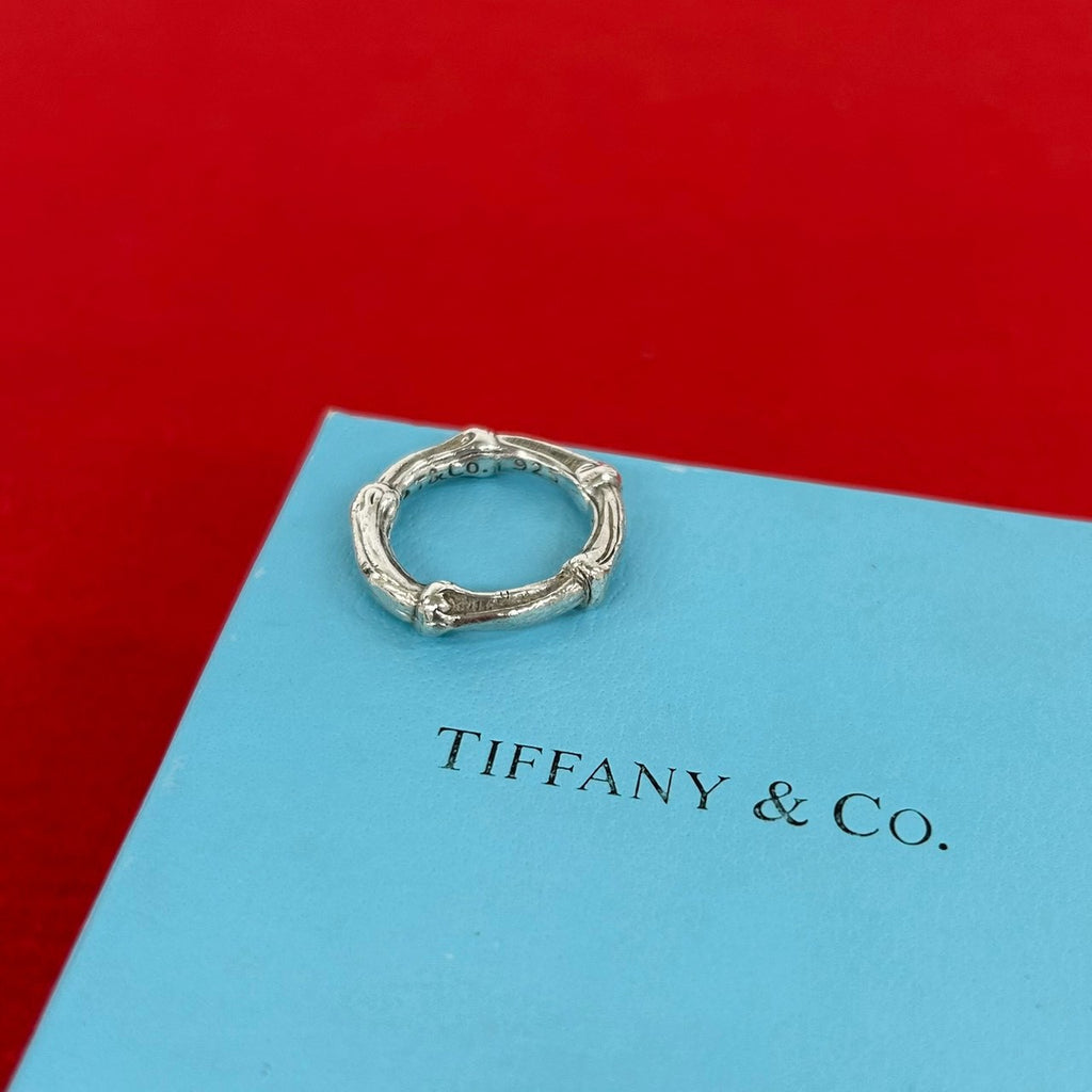 希少 廃盤 90's old Tiffany bamboo ring 925 TIFFANY&Co. Tiffany (Vintage) Bamboo Ring Ring No. 10 – Trip
