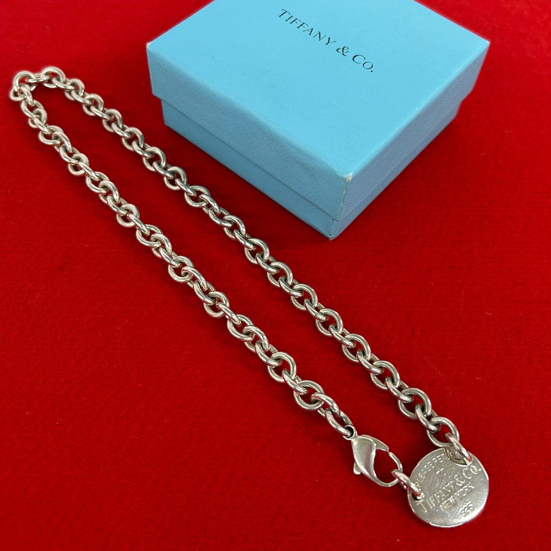 Necklace Tiffany Return Toe Oval Tag Necklace