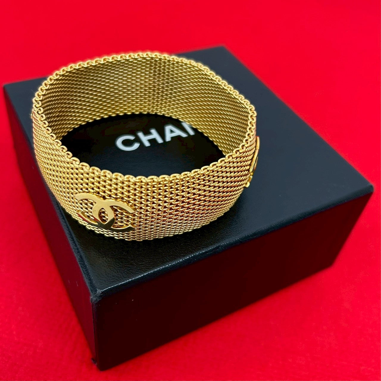 きららCHANELゴールドオープンワークバングル CHANEL シャネル