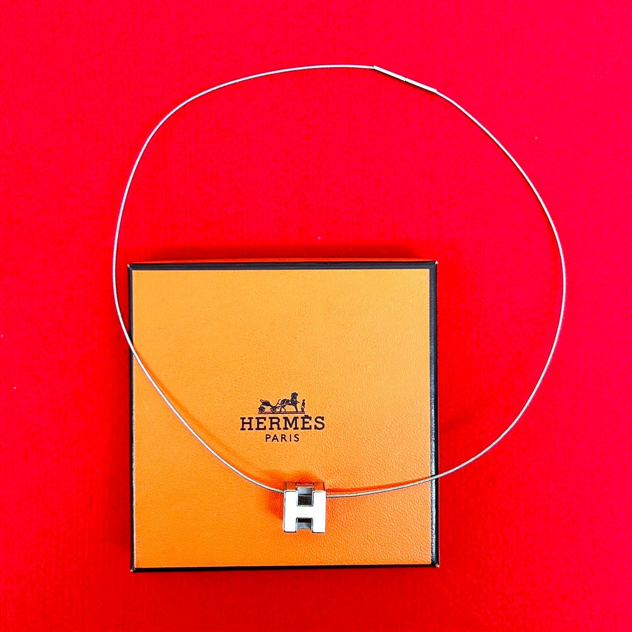 HERMES エルメス カージュドアッシュ Hキューブ ネックレス – Trip