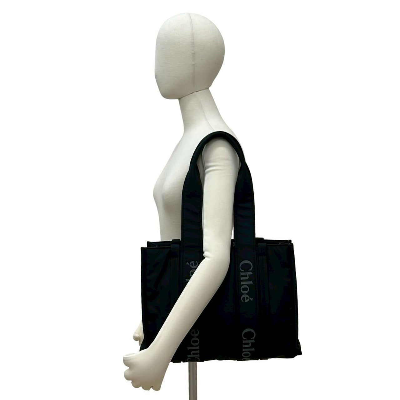 Chloe クロエ　ナイロンバッグ　ビンテージ　美品　黒 Chloe クロエ ウッディトート ミディアム トートバッグ – Trip