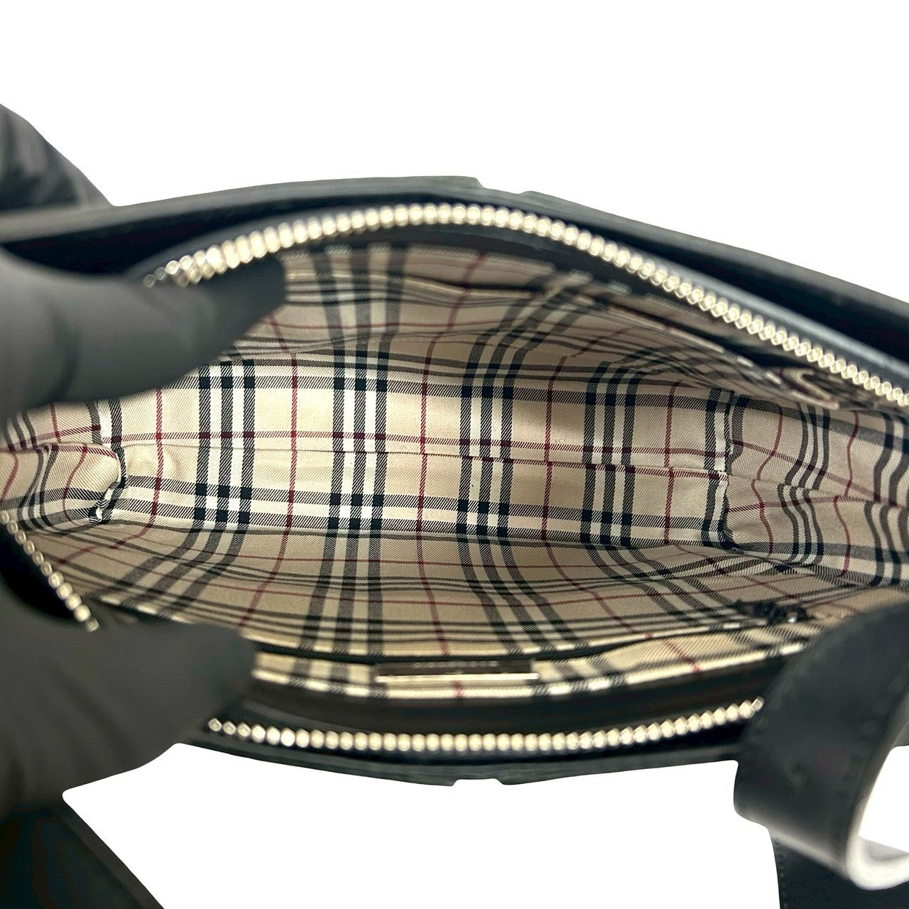 BURBERRY バーバリー ロゴ 刻印 ノバチェック 柄 ショルダーバッグ – Trip