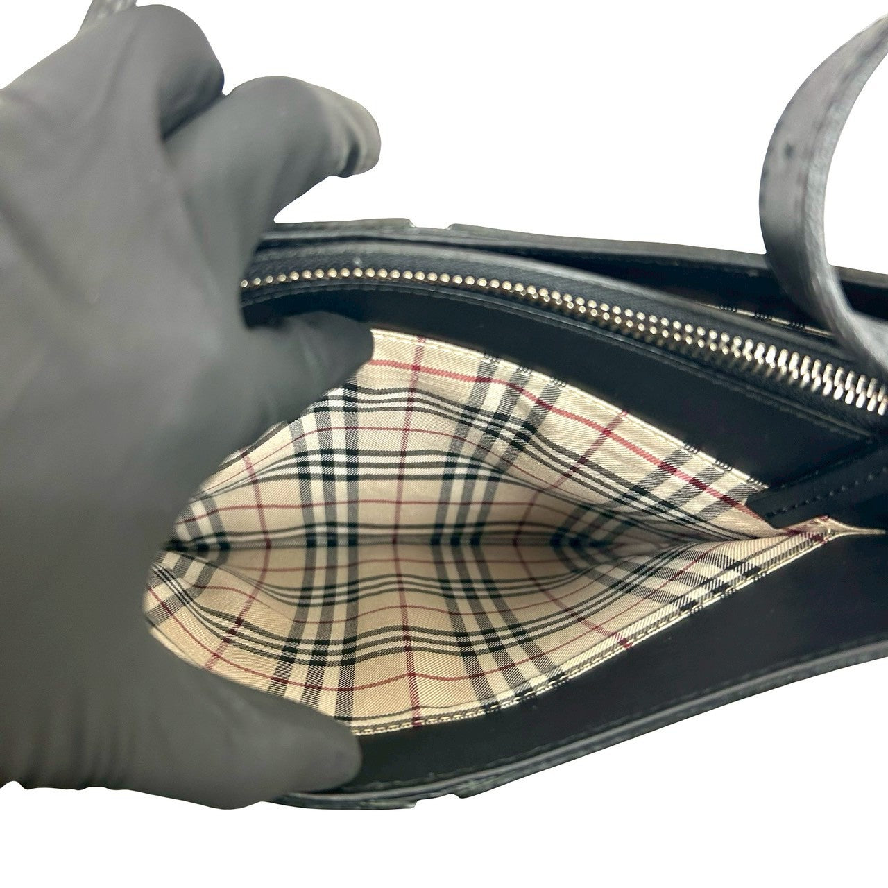 BURBERRY バーバリー ロゴ 刻印 ノバチェック 柄 ショルダーバッグ – Trip