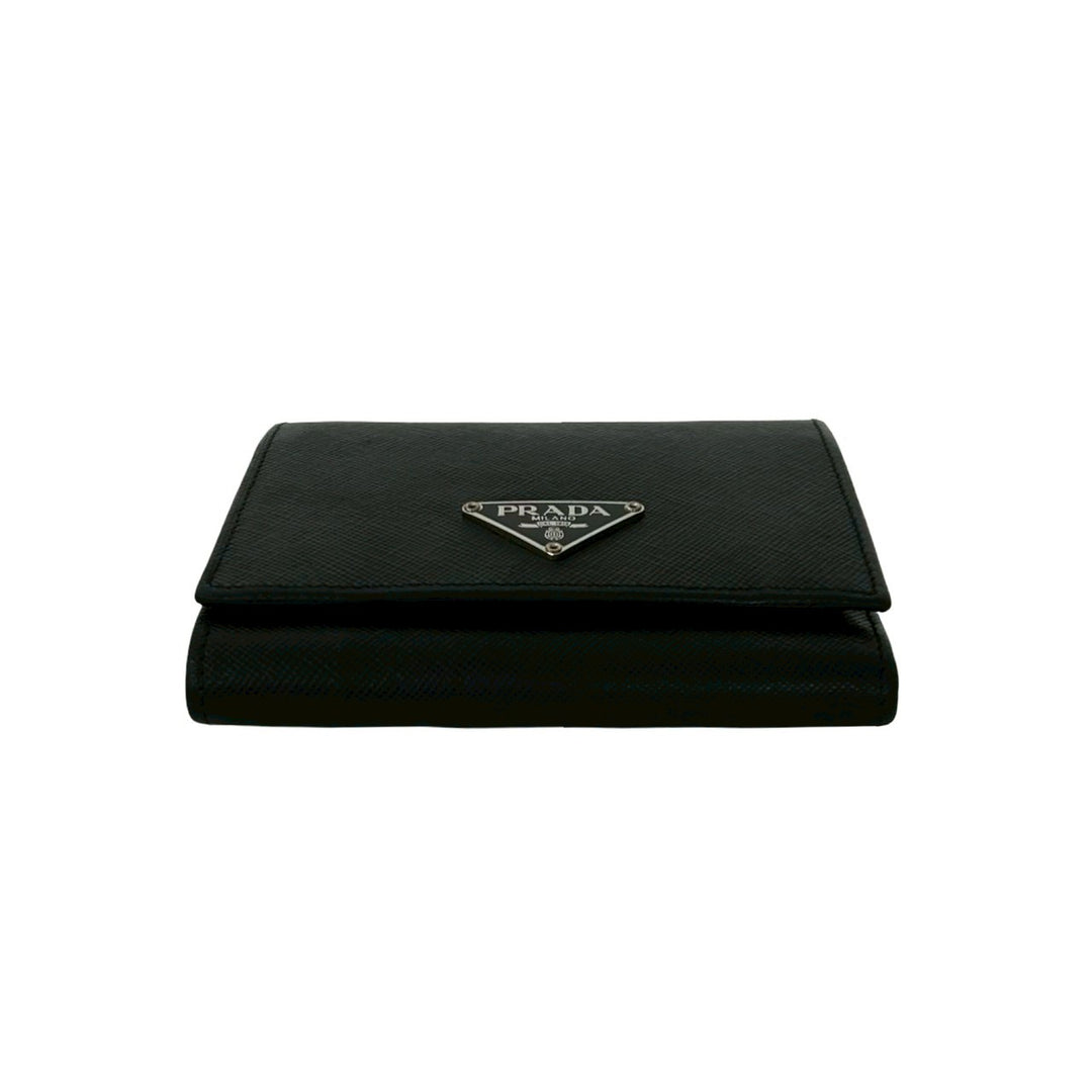 trifold wallet prada