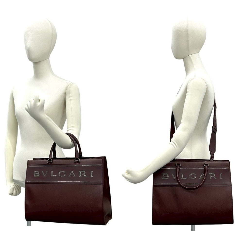 ショルダーバッグ ブルガリ ロゴ トートバッグ