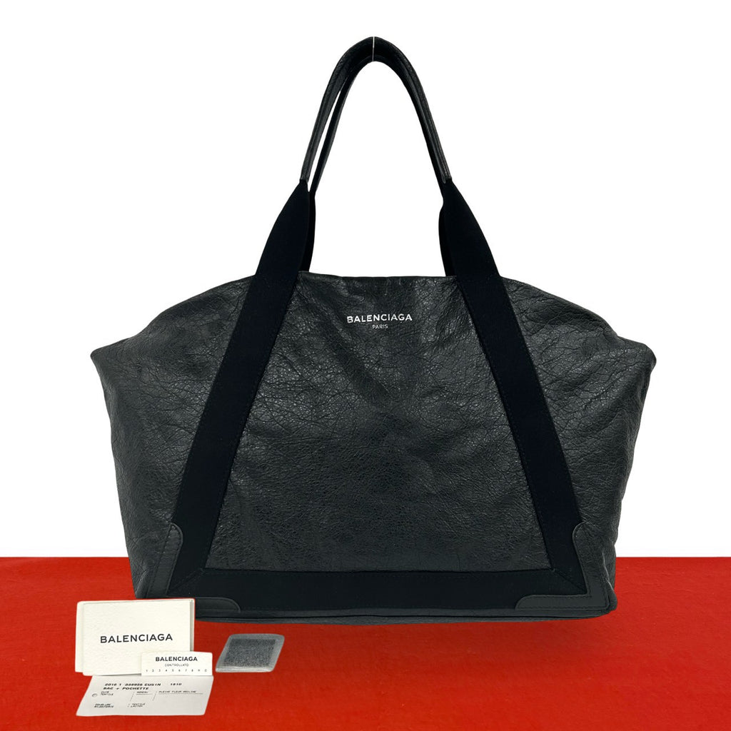BALENCIAGA バレンシアガ ネイビーカバス M トートバッグ – Trip