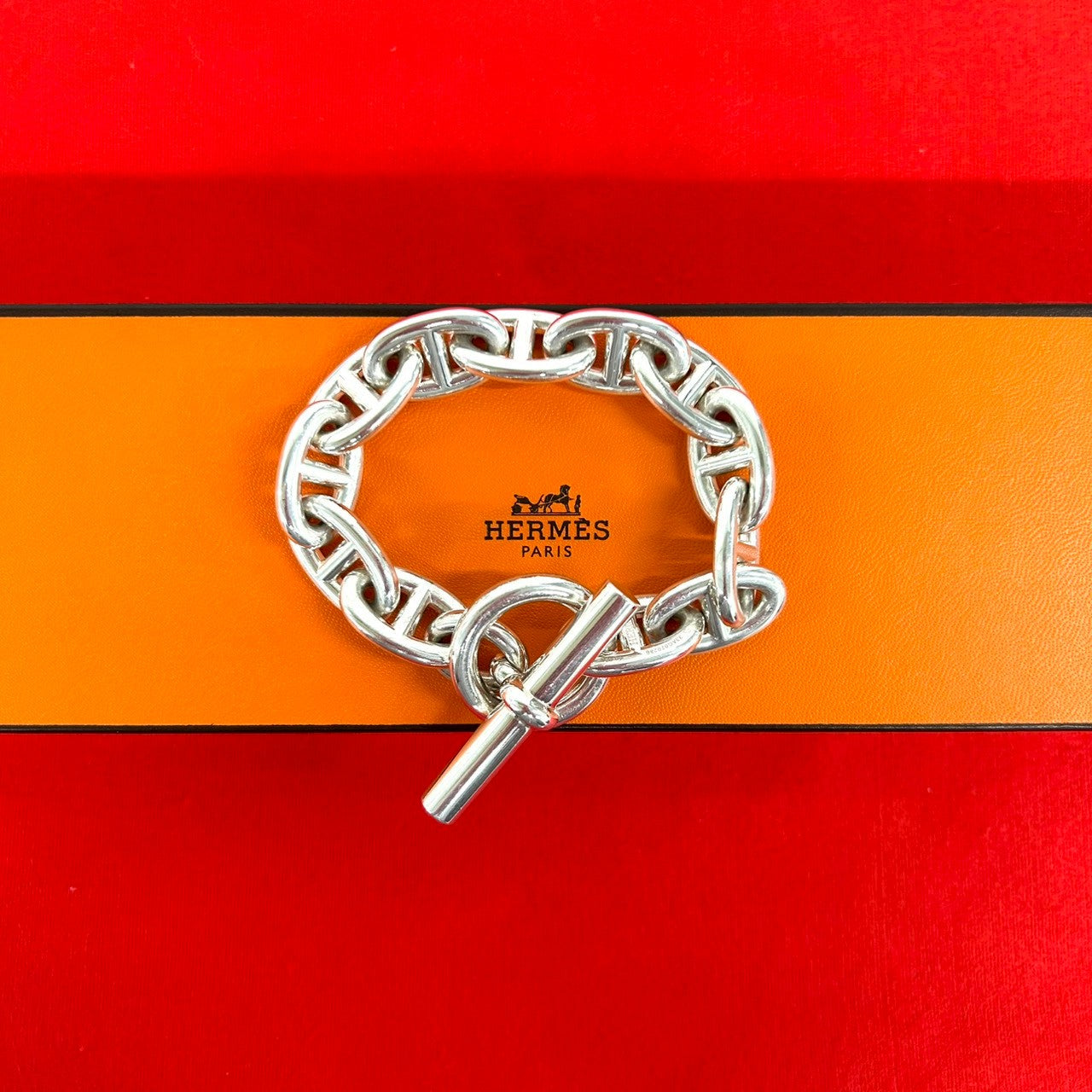 HERMES エルメス シェーヌダンクル TGM 12コマ ブレスレット – Trip