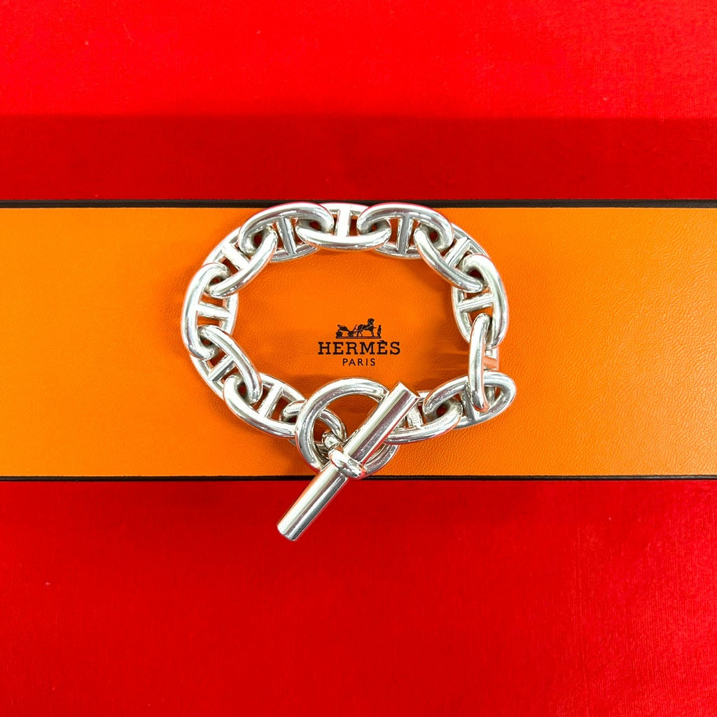 HERMES エルメス シェーヌダンクル TGM 12コマ ブレスレット – Trip