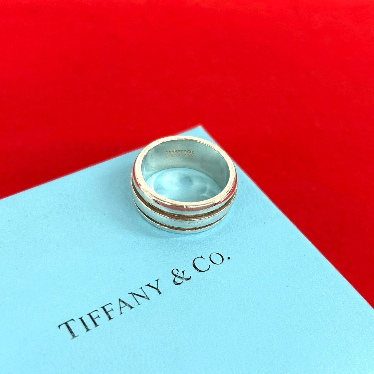 TIFFANY&Co. ティファニー (Vintage) グルーブド ダブルライン リング