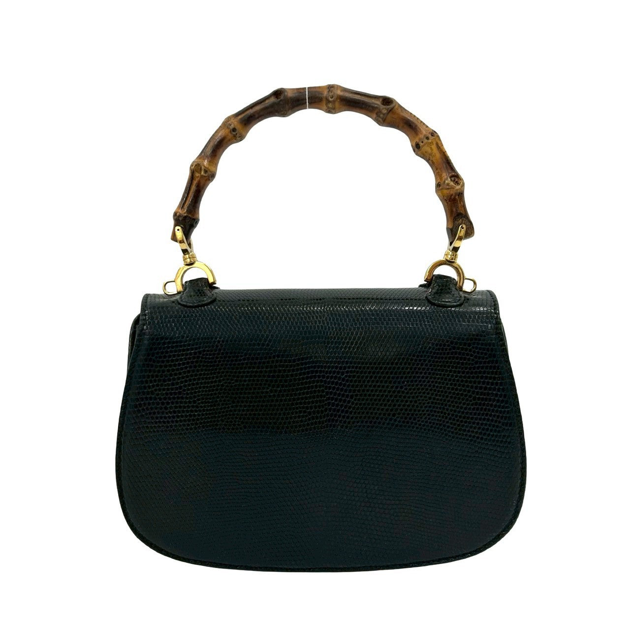 GUCCI グッチ (Vintage) リザード バンブー 2way ハンドバッグ – Trip