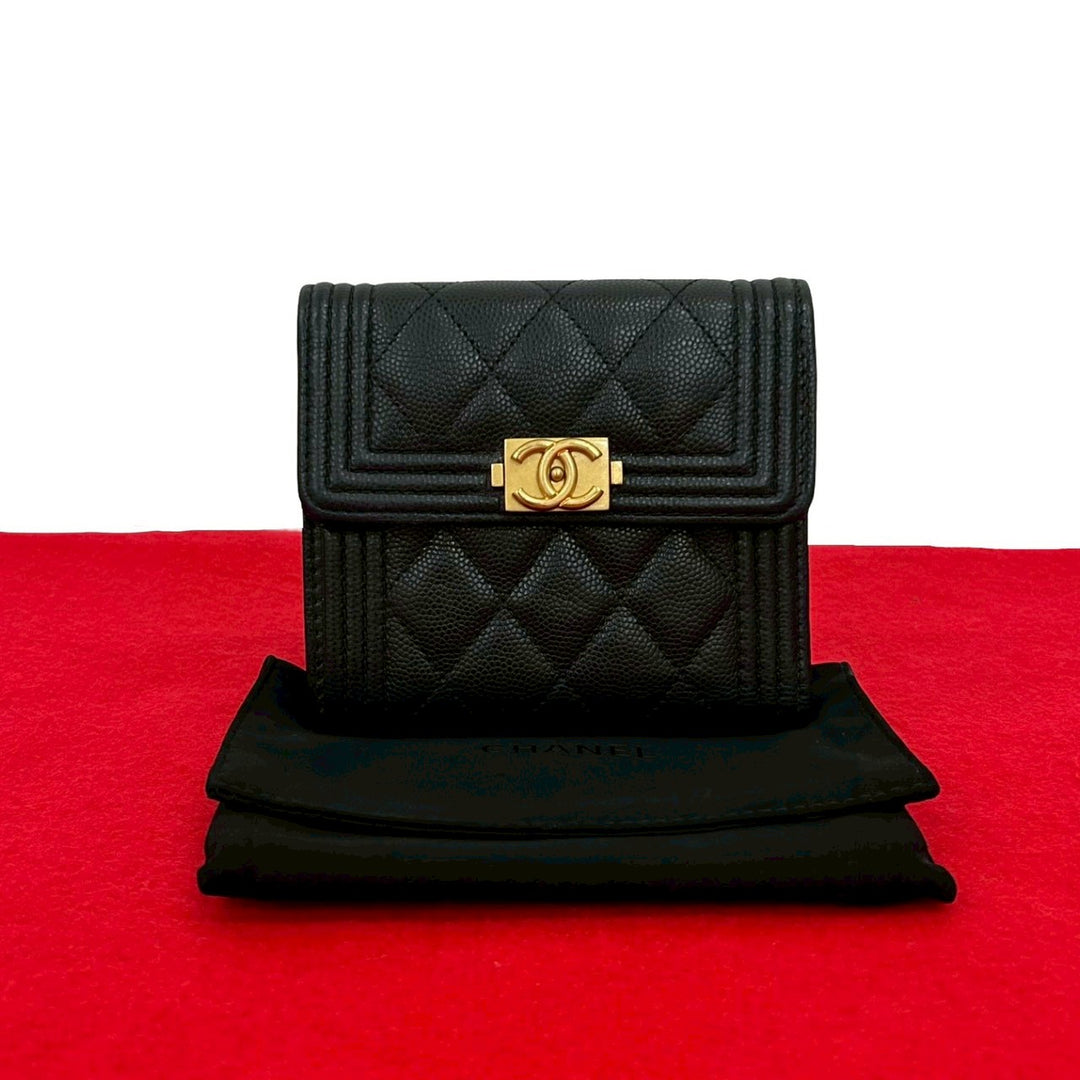 CHANEL シャネル ボーイシャネル ボーイシャネル 三つ折り財布 – Trip
