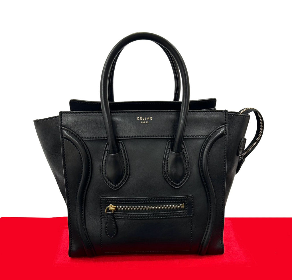 セリーヌ ラゲージ マイクロ ショッパー CELINE セリーヌ ラゲージ マイクロショッパー ハンドバッグ – Trip