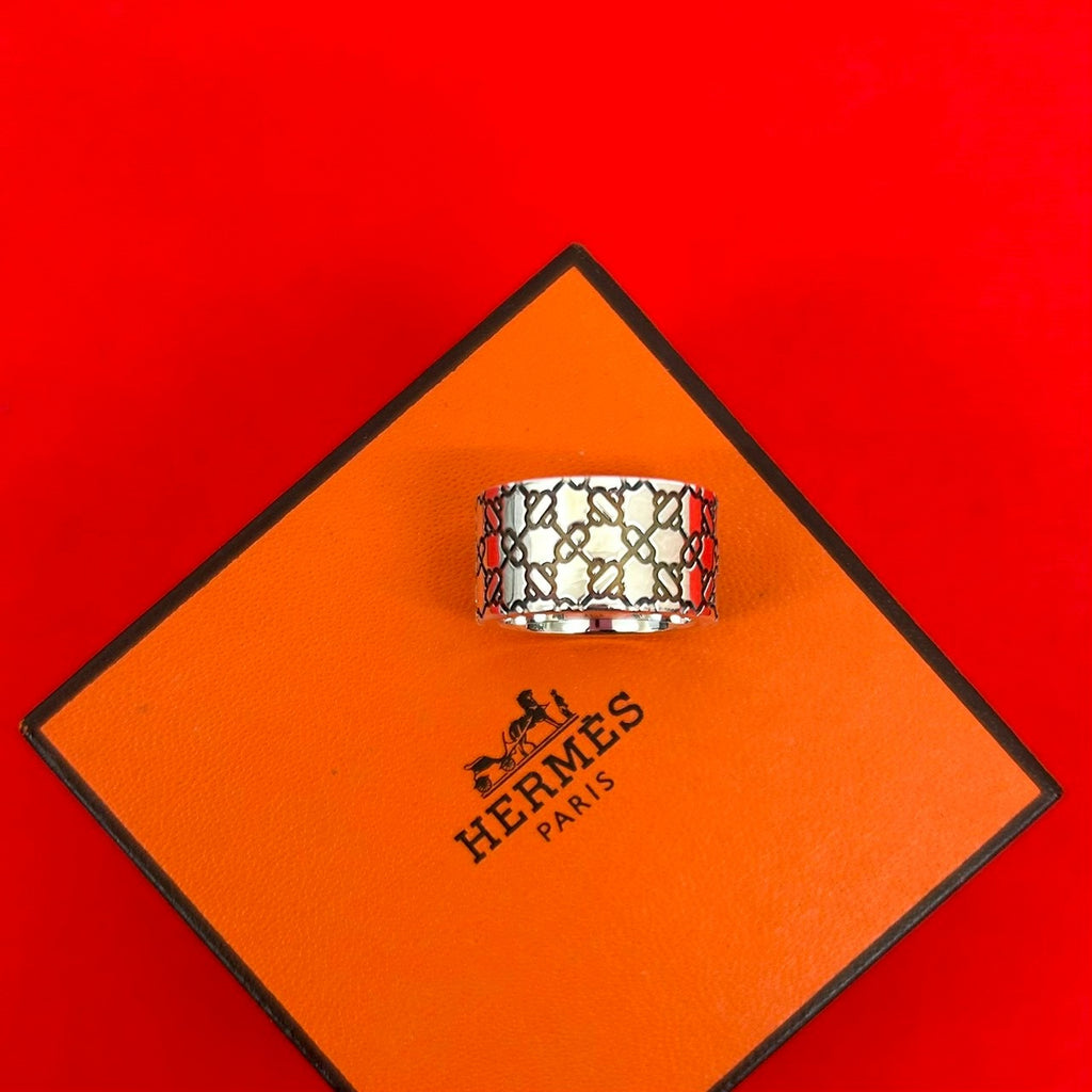 フ*イ様 正規品　HERMES ヴィンテージ　リング シェーヌダンクル　アトラー HERMES エルメス シェーヌダンクル アトラージュ リング 指輪 – Trip